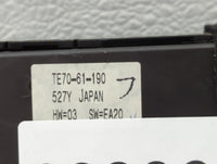 2010-2015 Mazda Cx-9 Climate Control Module Temperature AC/Heater Replacement P/N:TE70-61-190 Fits OEM Used Auto Parts - Oem