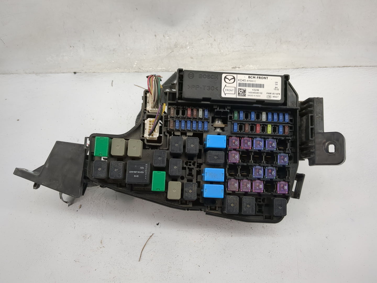 2015 Mazda Mazda6 Fusebox Fuse Box Panel Relay Module P/N:KD45-675X0C Fits Fits 2014 2016 OEM Used Auto Parts - Oemusedautop
