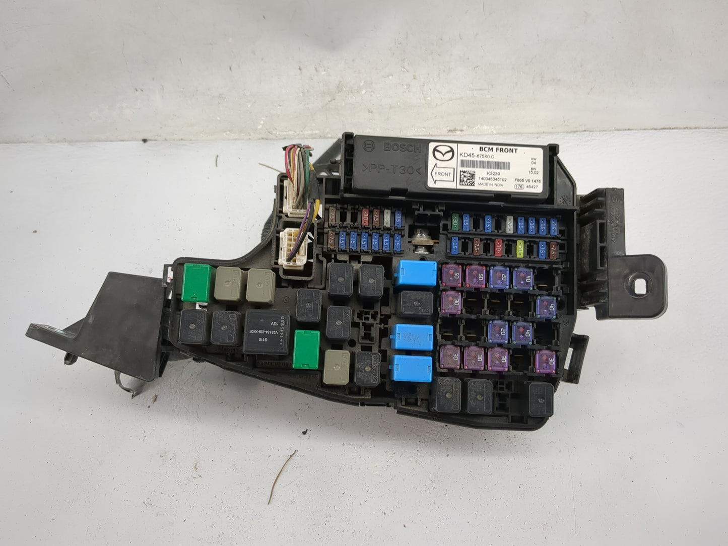 2015 Mazda Mazda6 Fusebox Fuse Box Panel Relay Module P/N:KD45-675X0C Fits Fits 2014 2016 OEM Used Auto Parts - Oemusedautop
