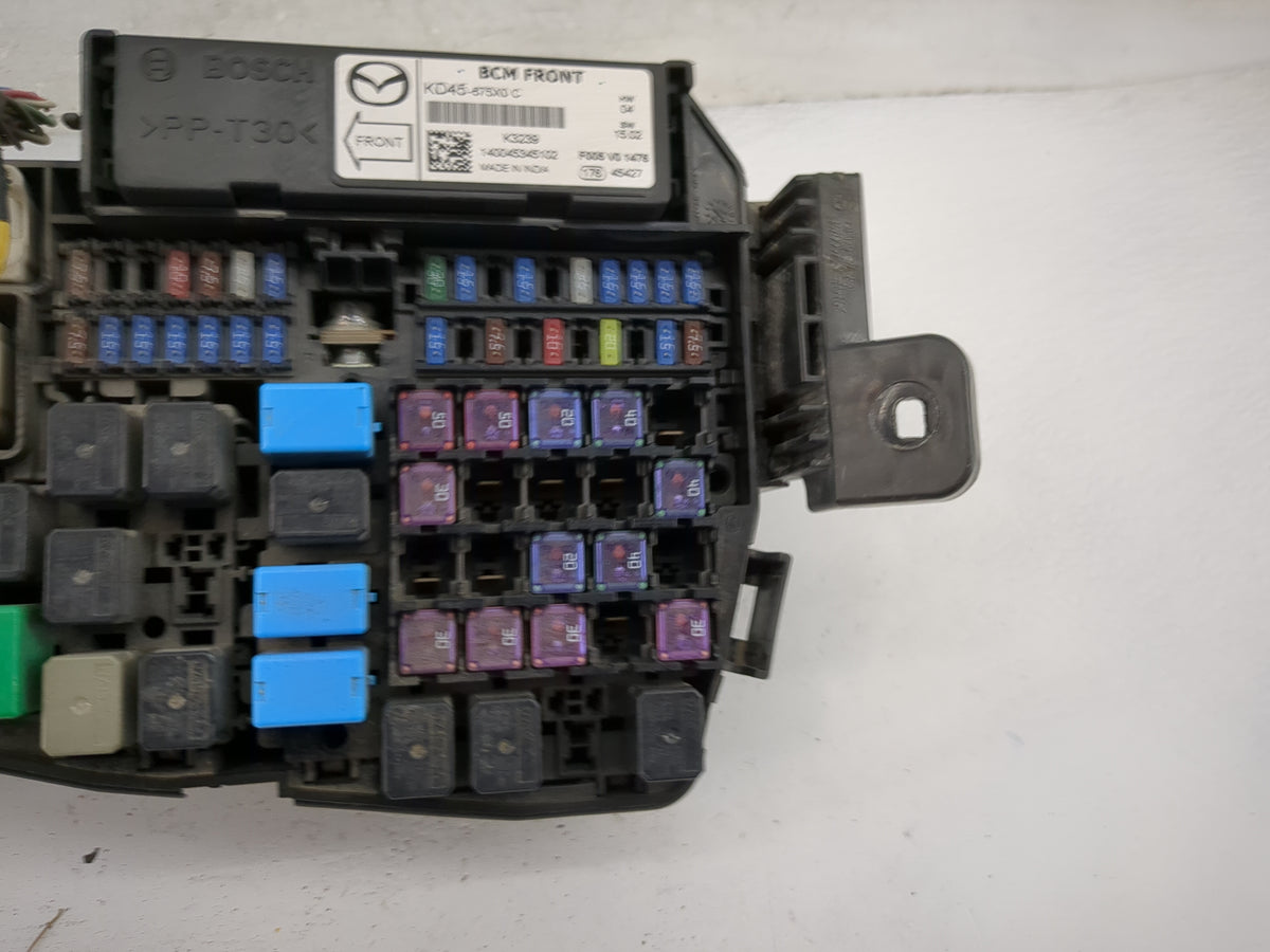 2015 Mazda Mazda6 Fusebox Fuse Box Panel Relay Module P/N:KD45-675X0C Fits Fits 2014 2016 OEM Used Auto Parts - Oemusedautop