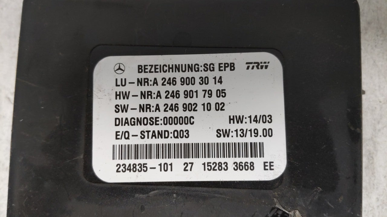 2015 Mercedes-Benz B250 PCM Engine Control Computer ECU ECM PCU OEM P/N:A2469003014 Fits OEM Used Auto Parts - Oemusedautopa