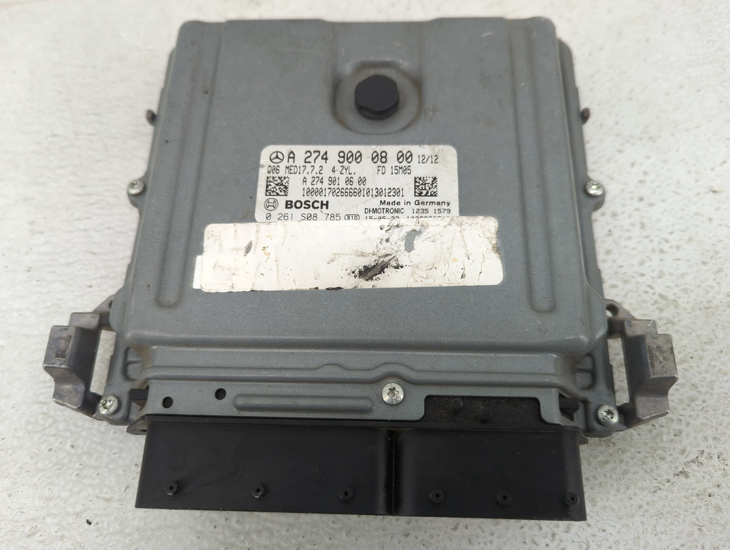 2015 Mercedes-Benz C-Class PCM Engine Control Computer ECU ECM PCU OEM P/N:A 274 900 08 00 A 274 901 06 00 Fits Fits 2016 OE