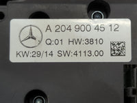 2015 Mercedes-Benz C-Class Climate Control Module Temperature AC/Heater Replacement P/N:A2049004512 Fits Fits 2016 2017 2018