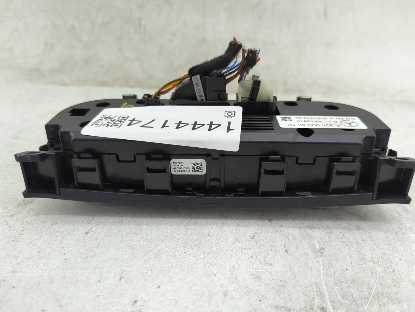 2015 Mercedes-Benz C-Class Climate Control Module Temperature AC/Heater Replacement P/N:A2049004512 Fits Fits 2016 2017 2018