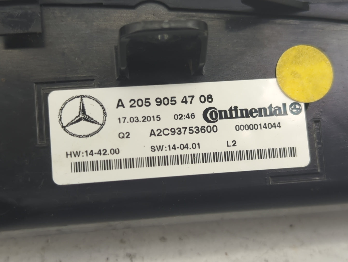 2015 Mercedes-Benz C-Class Climate Control Module Temperature AC/Heater Replacement P/N:A2059054706 A2C93753600 Fits OEM Use