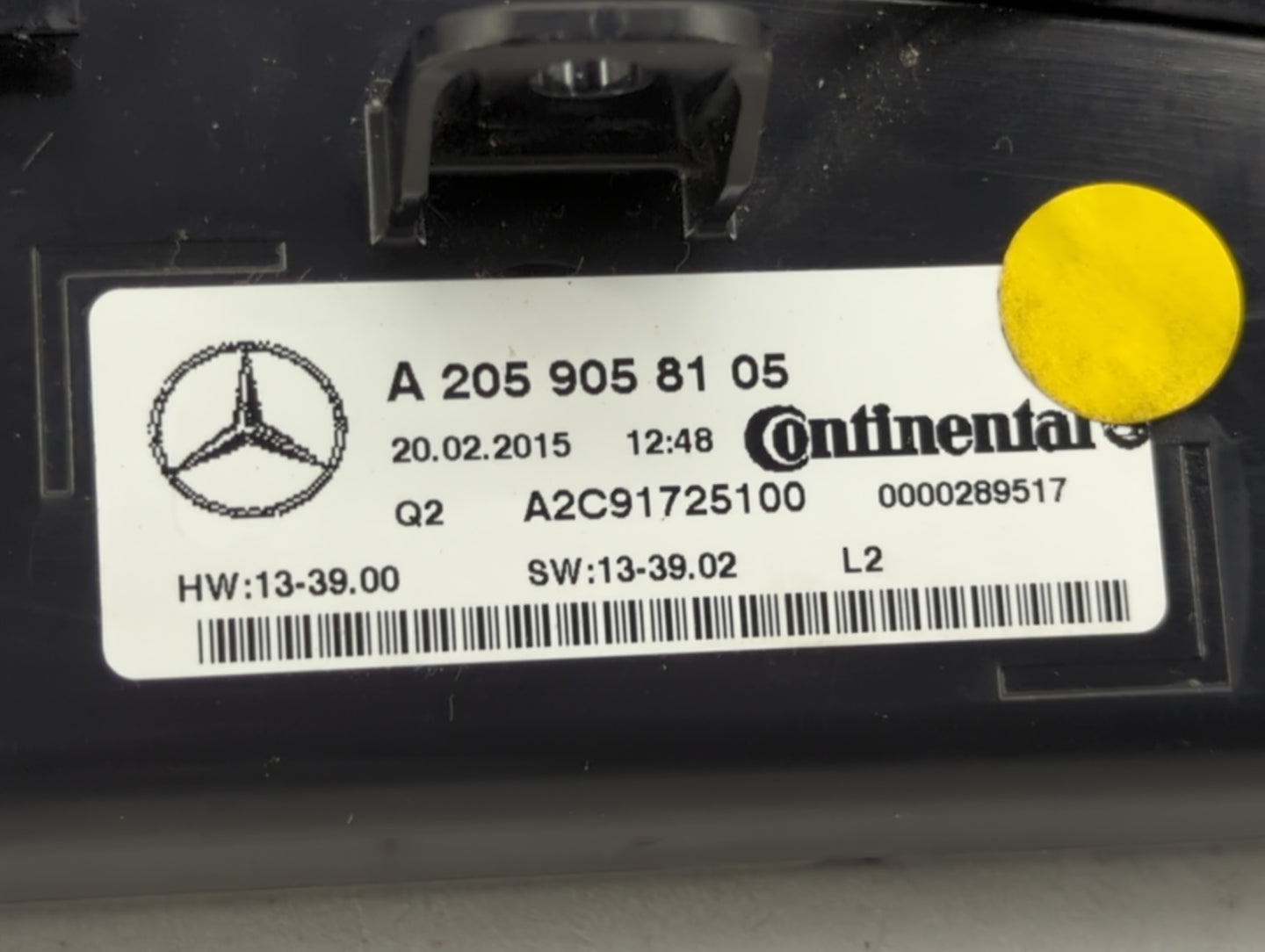 2015 Mercedes-Benz C-Class Climate Control Module Temperature AC/Heater Replacement P/N:A2059058105 A2C91725100 Fits OEM Use