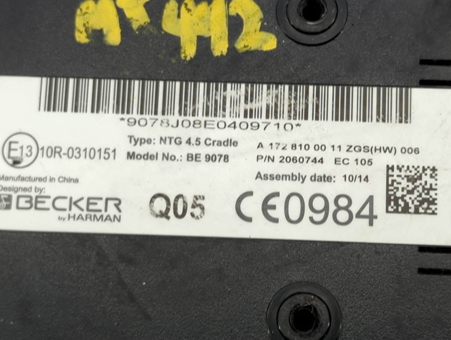 Mercedes-benz C-class Driver Assist Control Module - Oemusedautoparts1.com