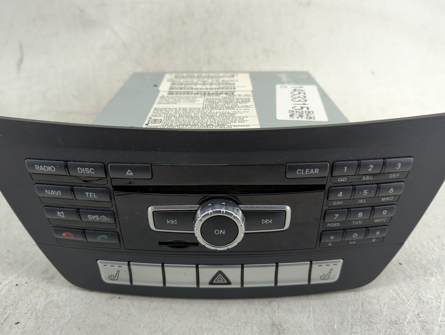 2015 Mercedes-Benz C-Class Radio AM FM Cd Player Receiver Replacement P/N:A2049009814 A2049018704, A2129025109 Fits Fits 201