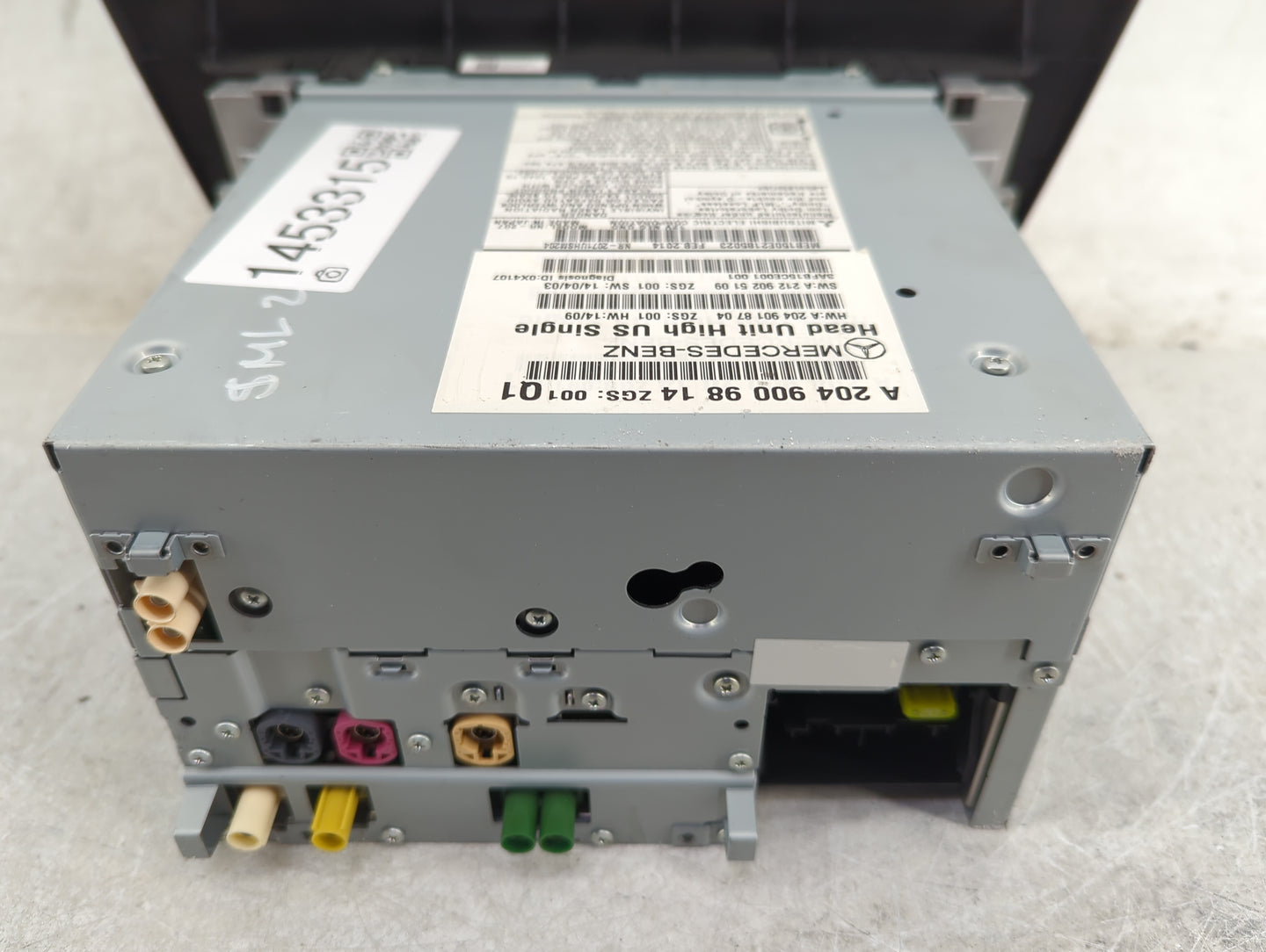 2015 Mercedes-Benz C-Class Radio AM FM Cd Player Receiver Replacement P/N:A2049009814 A2049018704, A2129025109 Fits Fits 201