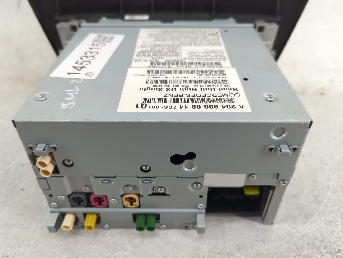 2015 Mercedes-Benz C-Class Radio AM FM Cd Player Receiver Replacement P/N:A2049009814 A2049018704, A2129025109 Fits Fits 201