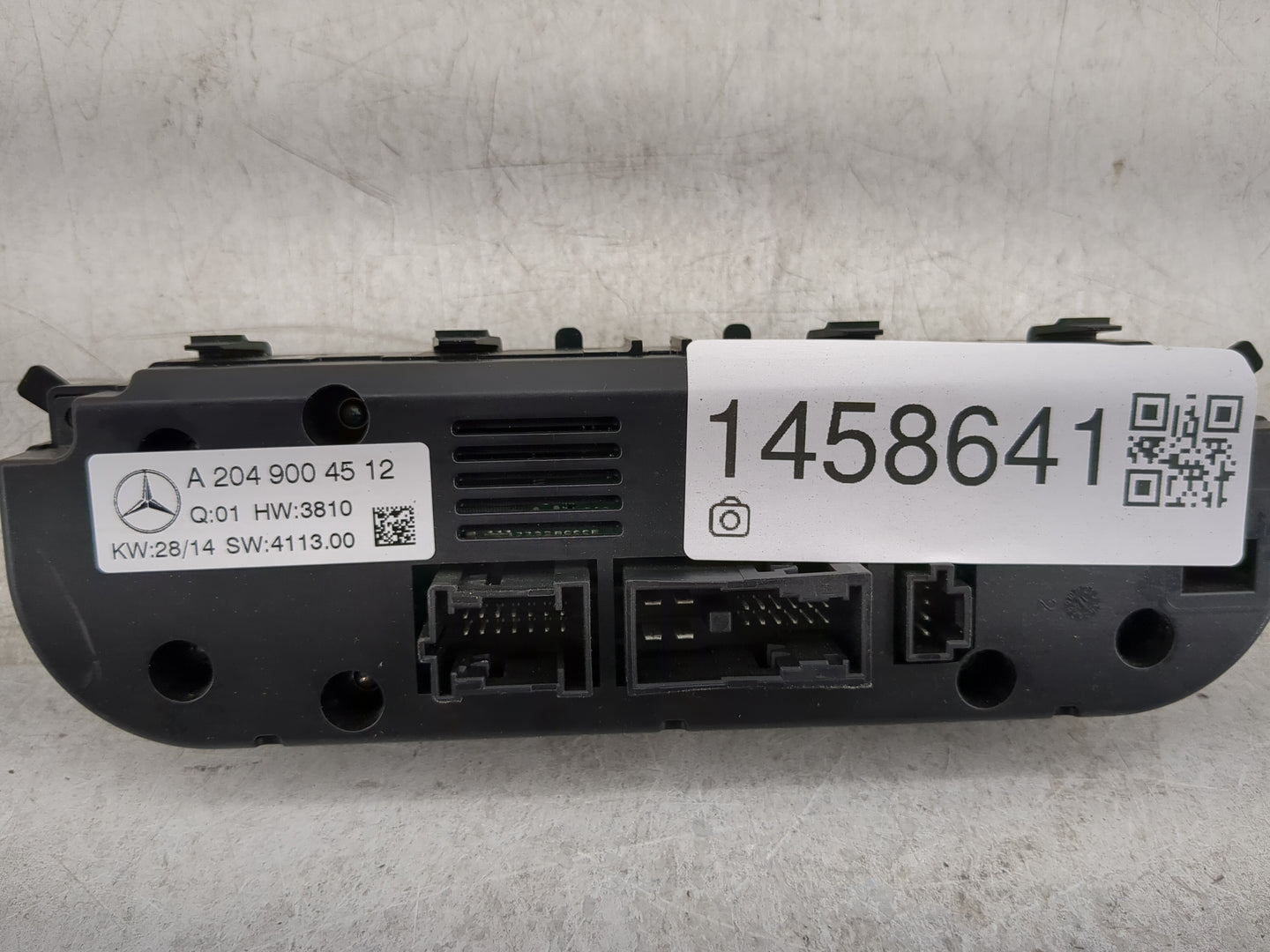 2015 Mercedes-Benz C250 Climate Control Module Temperature AC/Heater Replacement P/N:A 204 900 45 12 Fits Fits 2016 2017 201