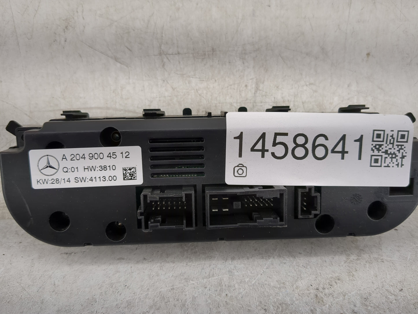 2015 Mercedes-Benz C250 Climate Control Module Temperature AC/Heater Replacement P/N:A 204 900 45 12 Fits Fits 2016 2017 201