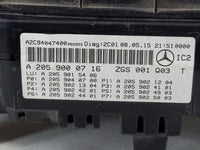 2015 Mercedes-Benz C300 Instrument Cluster Speedometer Gauges P/N:A 205 900 07 16 Fits Fits 2014 OEM Used Auto Parts - Oemus