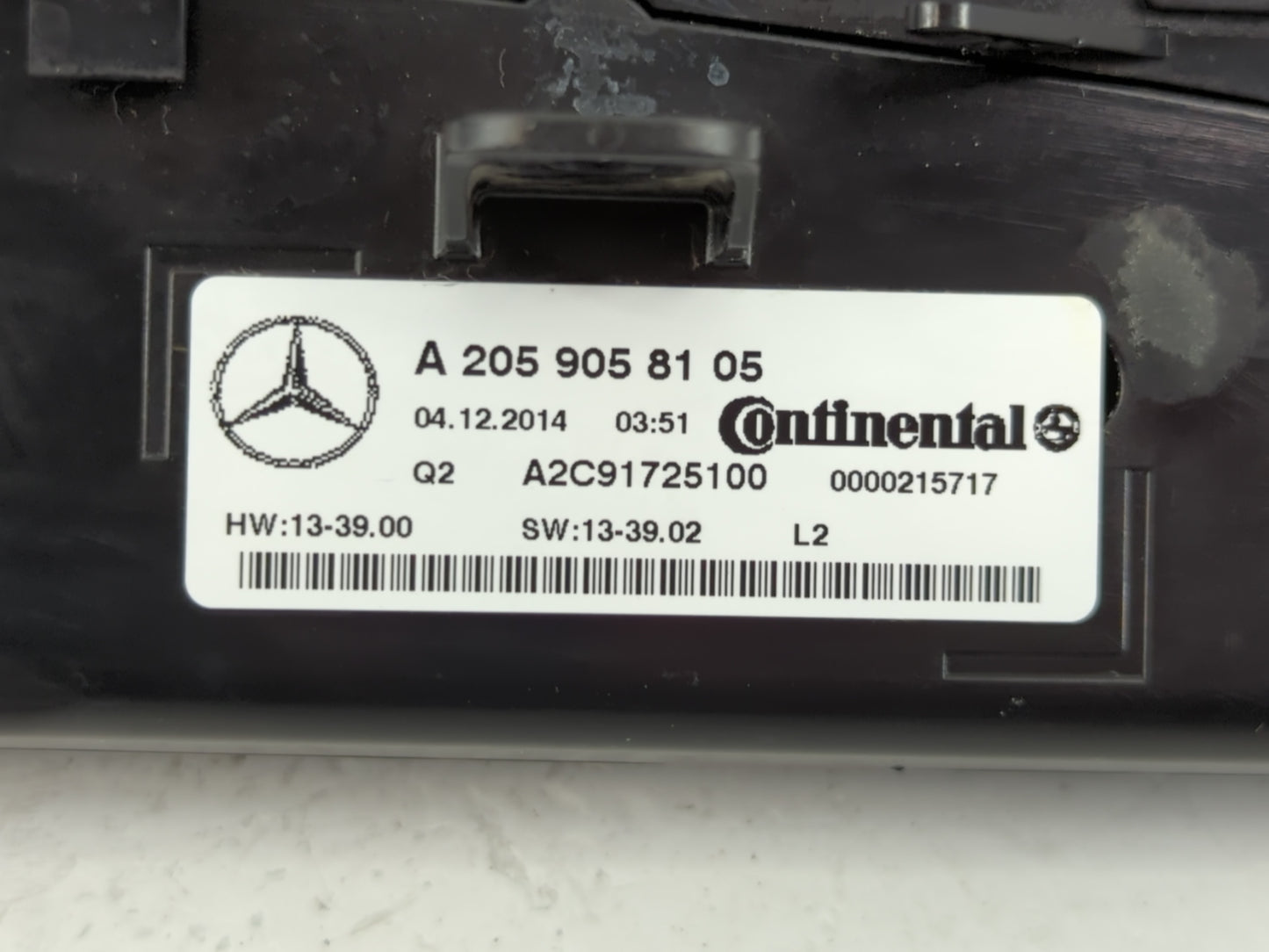 2015-2019 Mercedes-Benz C300 Climate Control Module Temperature AC/Heater Replacement P/N:A 205 905 81 05 Fits OEM Used Auto