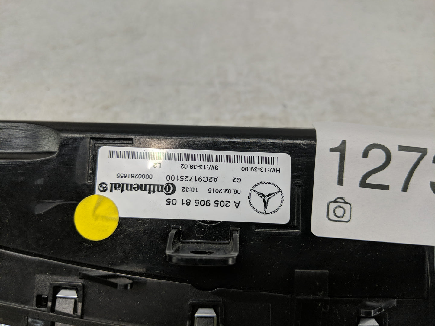 2015 Mercedes-Benz C300 Climate Control Module Temperature AC/Heater Replacement P/N:A2C91725100 A 205 905 81 05 Fits OEM Us