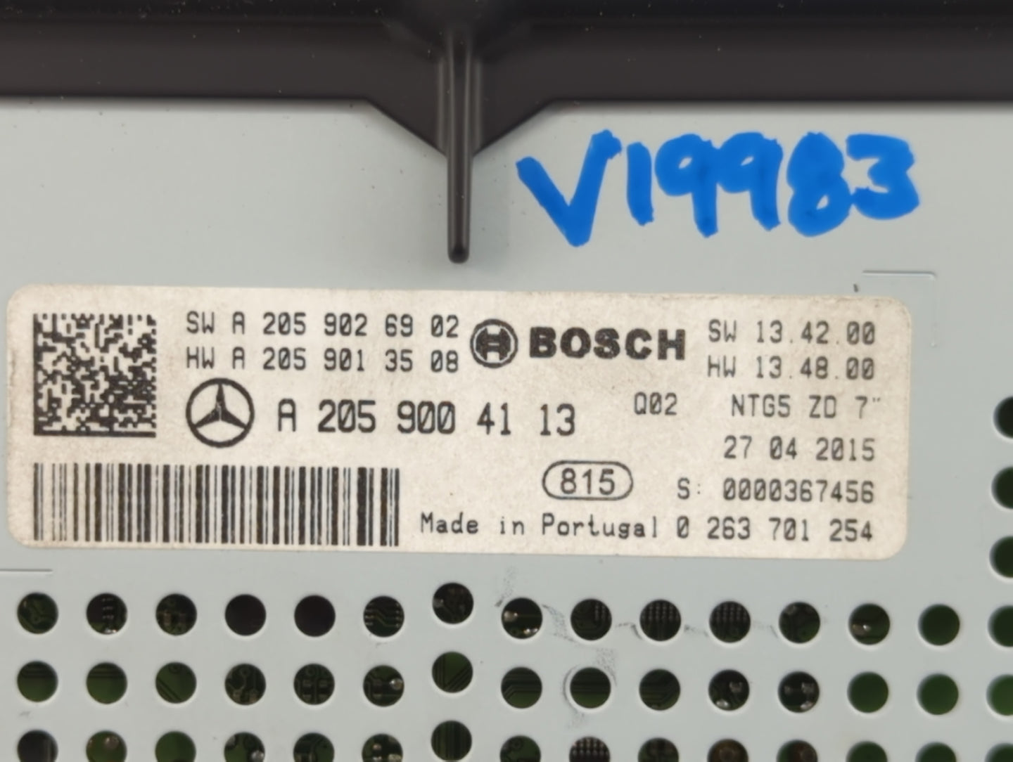 2015 Mercedes-benz C300 Information Display Screen - Oemusedautoparts1.com