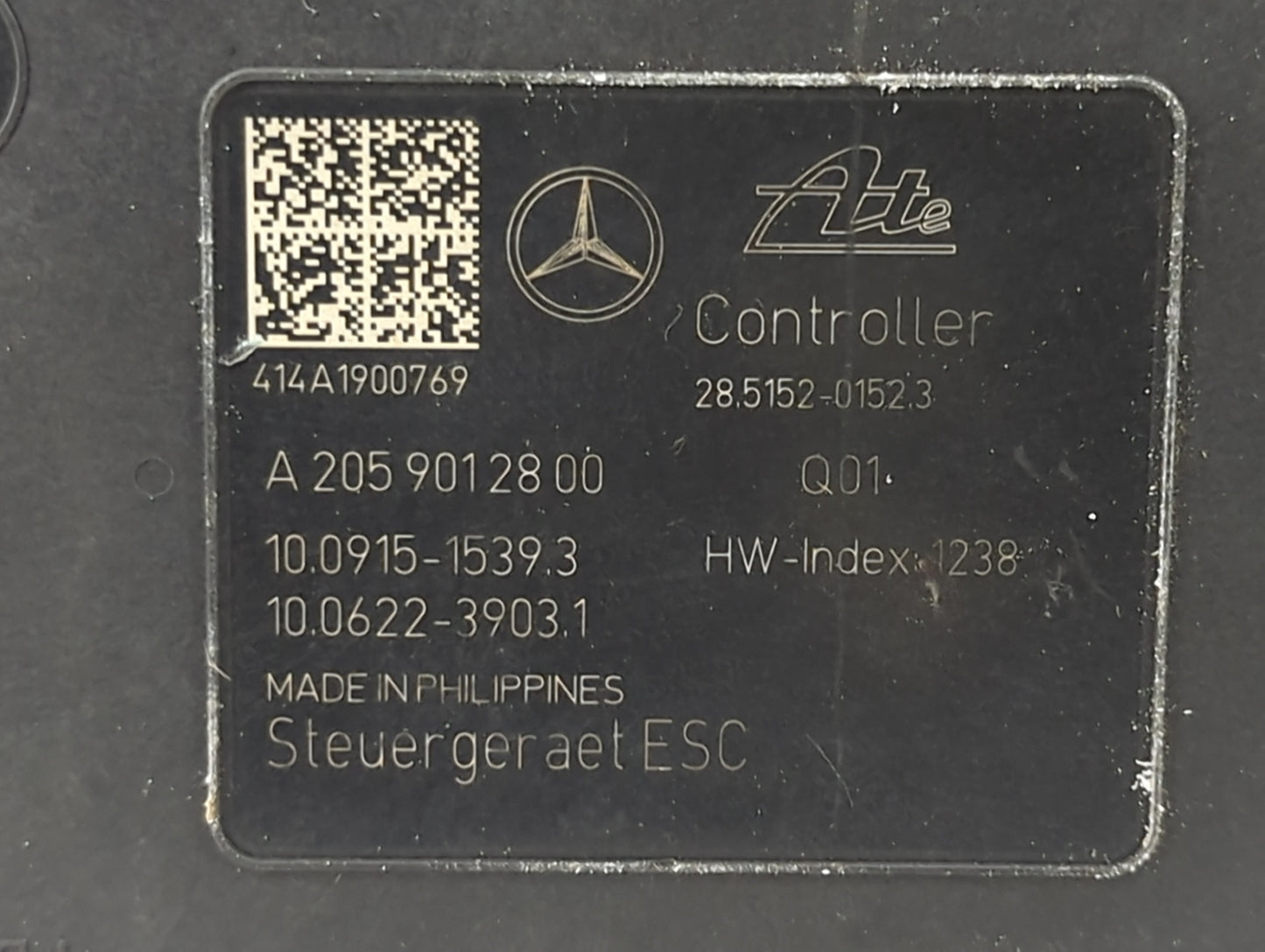 2015 Mercedes-Benz C300 ABS Pump Control Module Replacement P/N:A 205 901 28 00 Fits OEM Used Auto Parts - Oemusedautoparts1