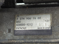 2015-2018 Mercedes-Benz C300 Car Starter Motor Solenoid OEM P/N:A 274 906 16 00 Fits Fits 2015 2016 2017 2018 2019 2020 2021