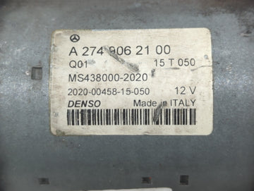 2015-2018 Mercedes-Benz C300 Car Starter Motor Solenoid OEM P/N:A 274 906 21 Fits Fits 2015 2016 2017 2018 2019 2020 2021 OEM Used Auto Parts