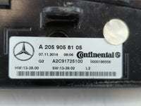 2015-2019 Mercedes-Benz C300 Climate Control Module Temperature AC/Heater Replacement P/N:A 205 905 81 05 Fits OEM Used Auto