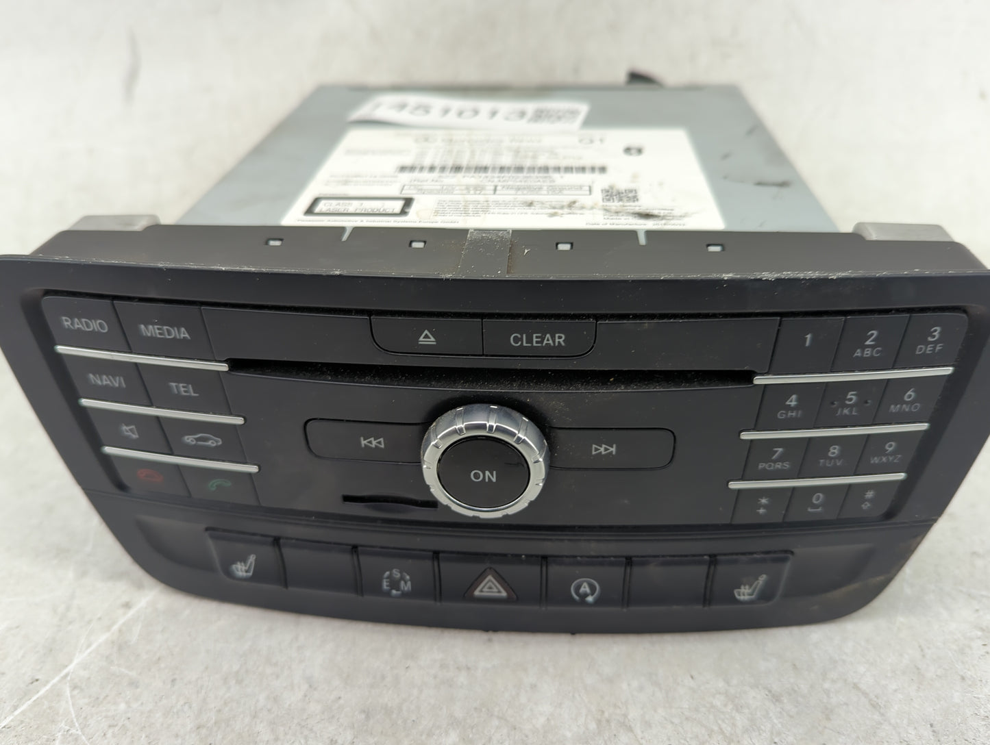 2015 Mercedes-Benz Cla250 Radio AM FM Cd Player Receiver Replacement P/N:A2469005513 CN-MP54E0AEB, A2469015513, A2469025202 