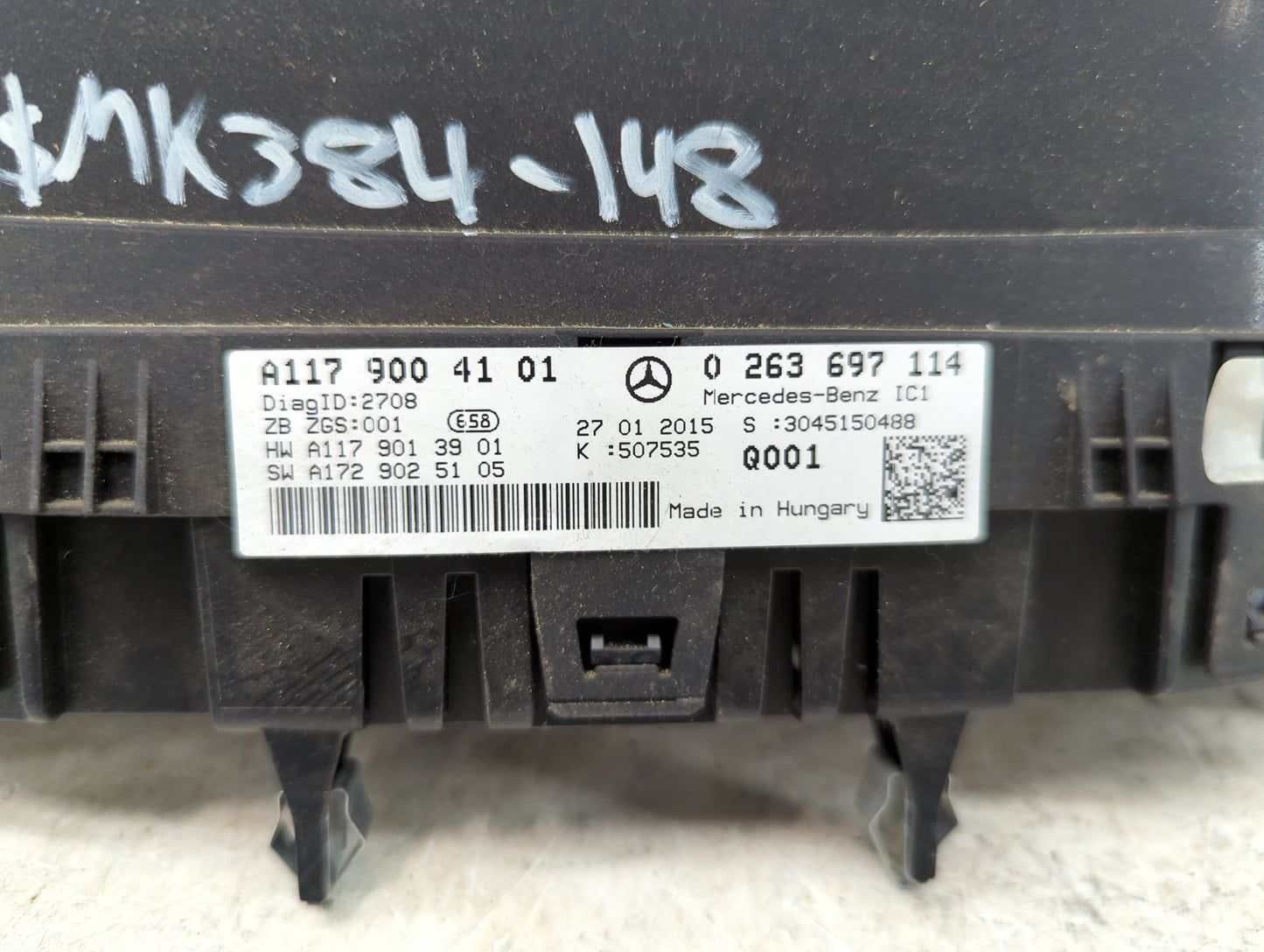 2015 Mercedes-Benz Cla250 Instrument Cluster Speedometer Gauges P/N:A1179004101 0263697114, A1179013901 Miles:64K Fits OEM U