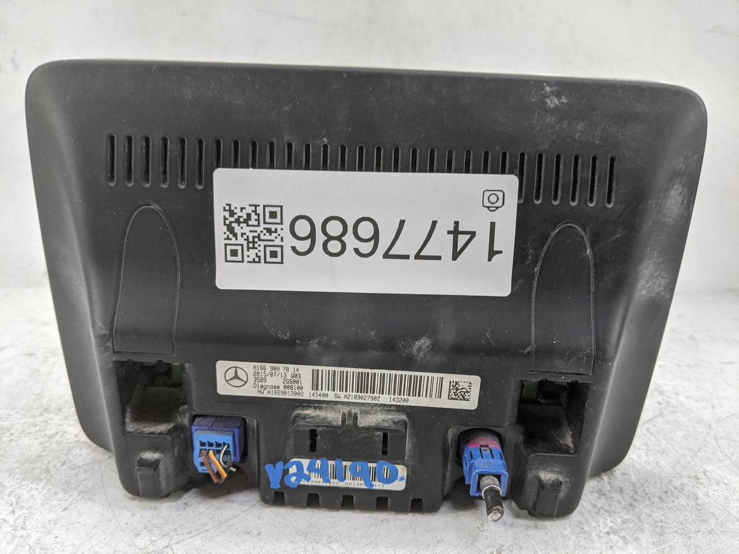2015 Mercedes-benz Cla250 Information Display Screen - Oemusedautoparts1.com