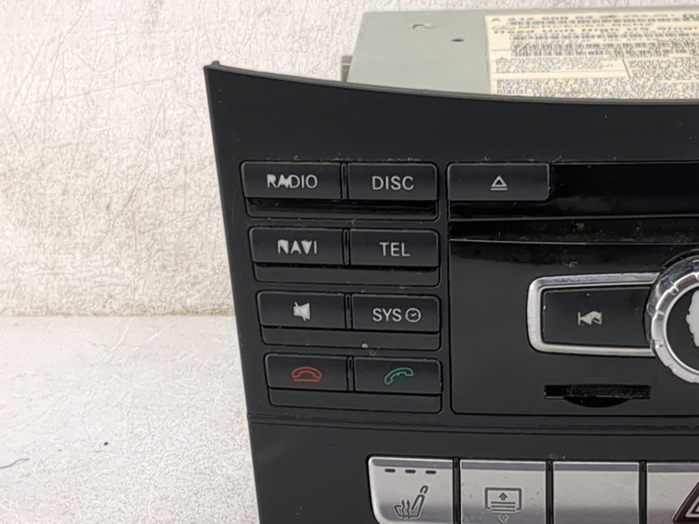 2015 Mercedes-Benz E-Class Radio AM FM Cd Player Receiver Replacement P/N:A2129005427 A2129015408, A2129025109 Fits OEM Used
