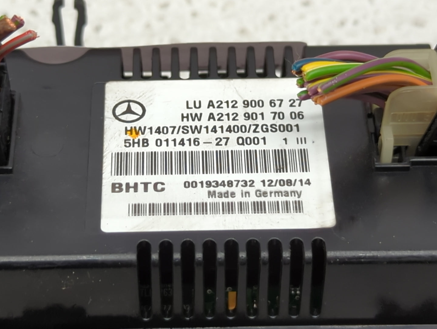 2015-2016 Mercedes-Benz E350 Climate Control Module Temperature AC/Heater Replacement P/N:A2129017006 A2129006727 Fits OEM U