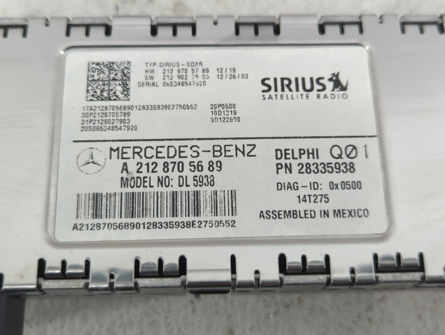 2015 Mercedes-benz E350 Am Fm Cd Player Radio Receiver - Oemusedautoparts1.com