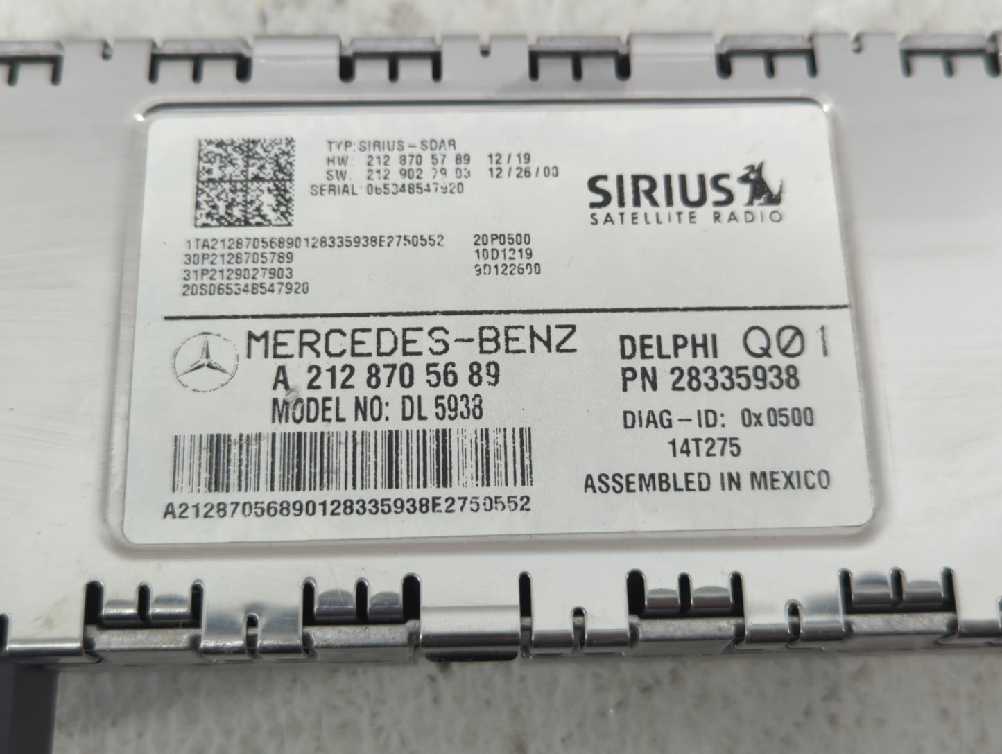 2015 Mercedes-benz E350 Am Fm Cd Player Radio Receiver - Oemusedautoparts1.com