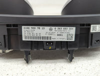 2015 Mercedes-Benz Gl-Class Instrument Cluster Speedometer Gauges P/N:A1669007813 0263683304, A1669014002 Miles:166K Fits OE