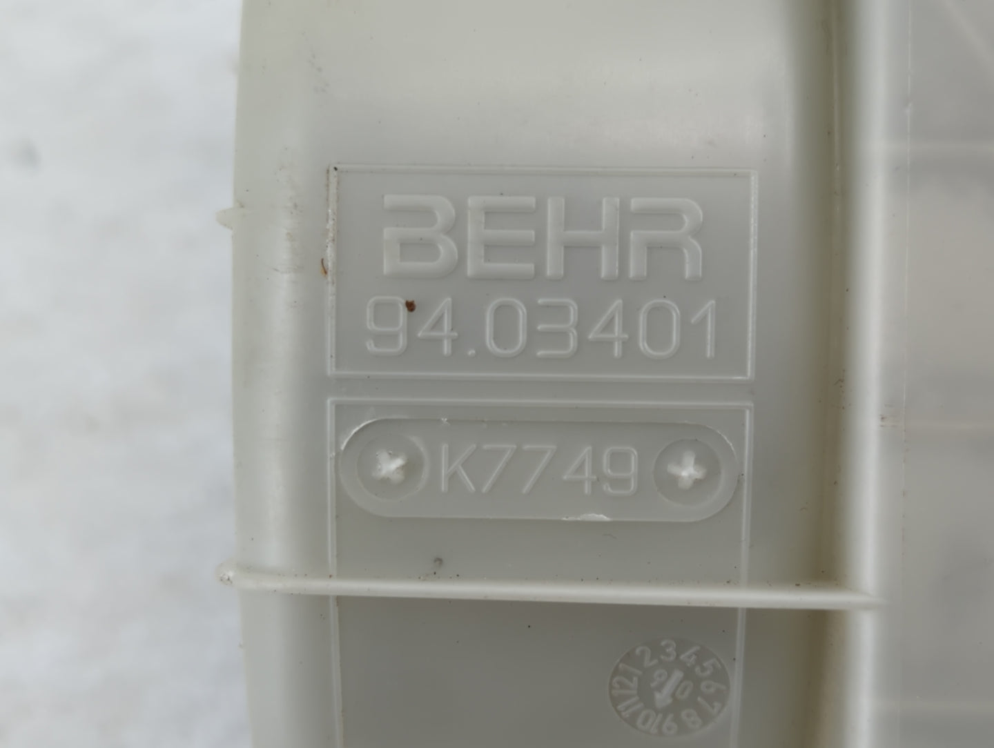 2015 Mercedes-Benz Gl550 Rear Heater AC Blower Motor P/N:94.03401 Fits Fits 2016 2017 2018 2019 2020 2021 2022 OEM Used Auto