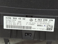 2015 Mercedes-Benz Gla-Class Instrument Cluster Speedometer Gauges P/N:A1569004302 0263698194 Miles:104K Fits Fits 2016 OEM 