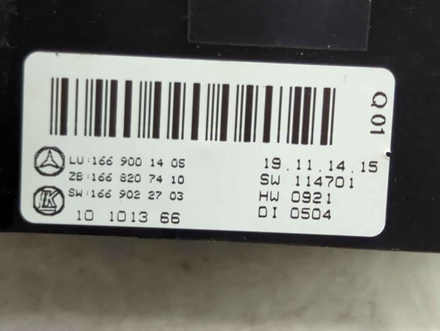 2015 Mercedes-Benz Glclas Climate Control Module Temperature AC/Heater Replacement P/N:1669001405 1668207410 Fits OEM Used A