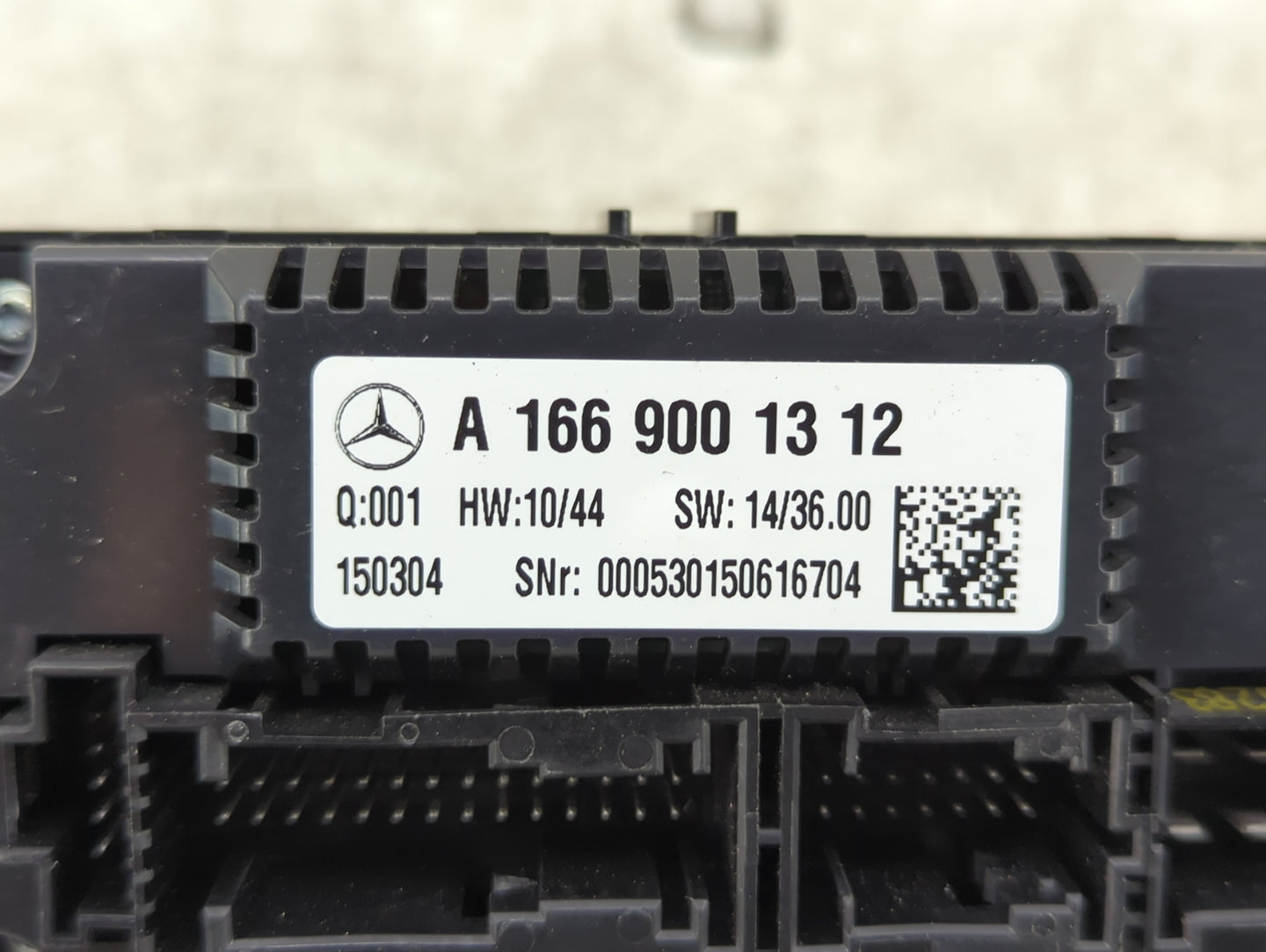 2015 Mercedes-Benz Ml350 Climate Control Module Temperature AC/Heater Replacement P/N:A 166 900 13 12 Fits Fits 2016 OEM Use