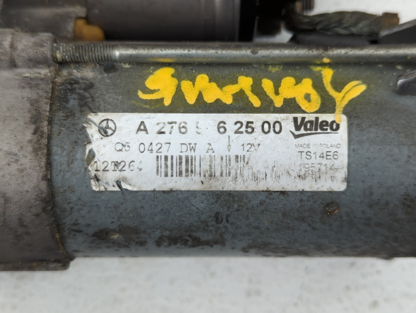 2012-2015 Mercedes-Benz Ml350 Car Starter Motor Solenoid OEM P/N:A 276 906 25 00 Fits Fits 2012 2013 2014 2015 2016 2017 201
