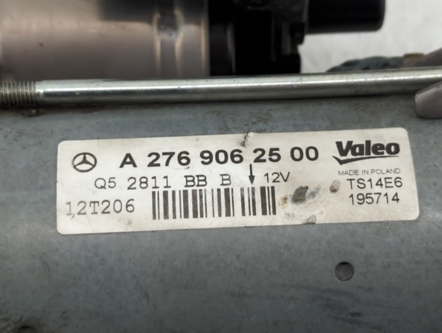 2012-2015 Mercedes-Benz Ml350 Car Starter Motor Solenoid OEM P/N:A 276 906 25 00 Fits Fits 2012 2013 2014 2015 2016 2017 201