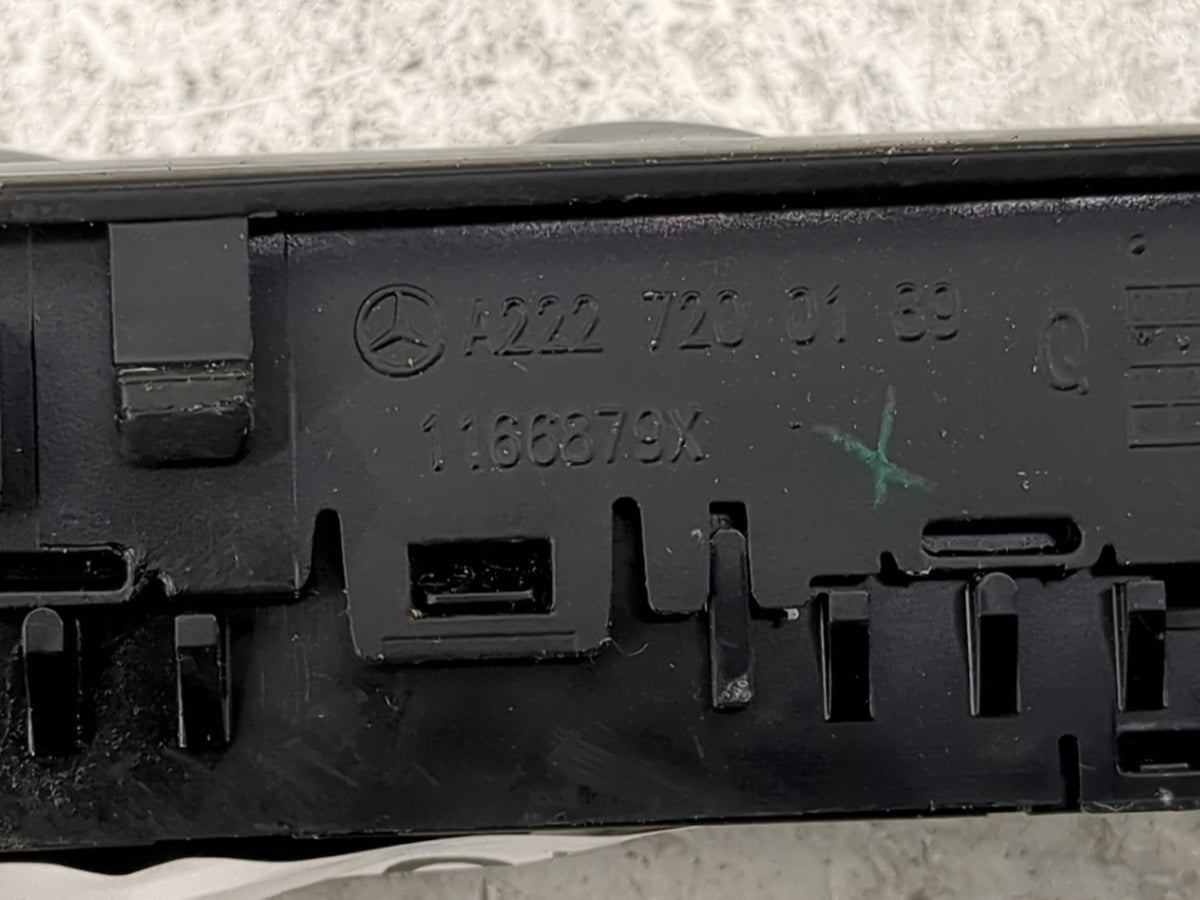 2015 Mercedes-Benz S-Class Master Power Window Switch Replacement Driver Side Left P/N:A2227200189 1166879X Fits OEM Used Au