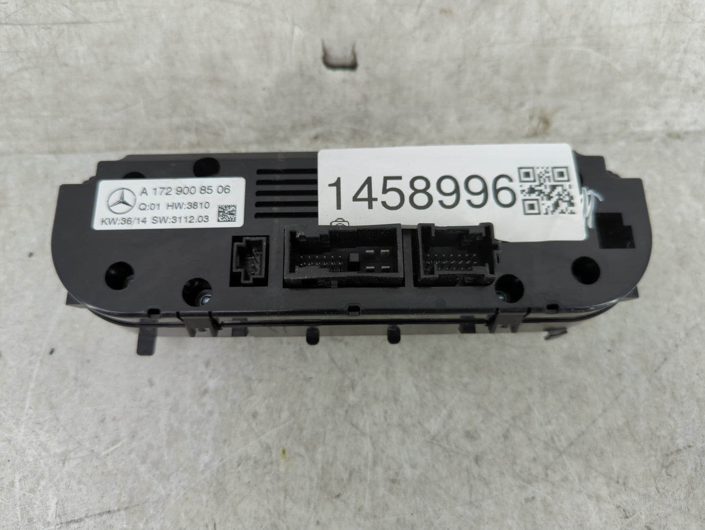 2013-2015 Mercedes-Benz Slk250 Climate Control Module Temperature AC/Heater Replacement P/N:A 172 900 85 06 Fits OEM Used Au
