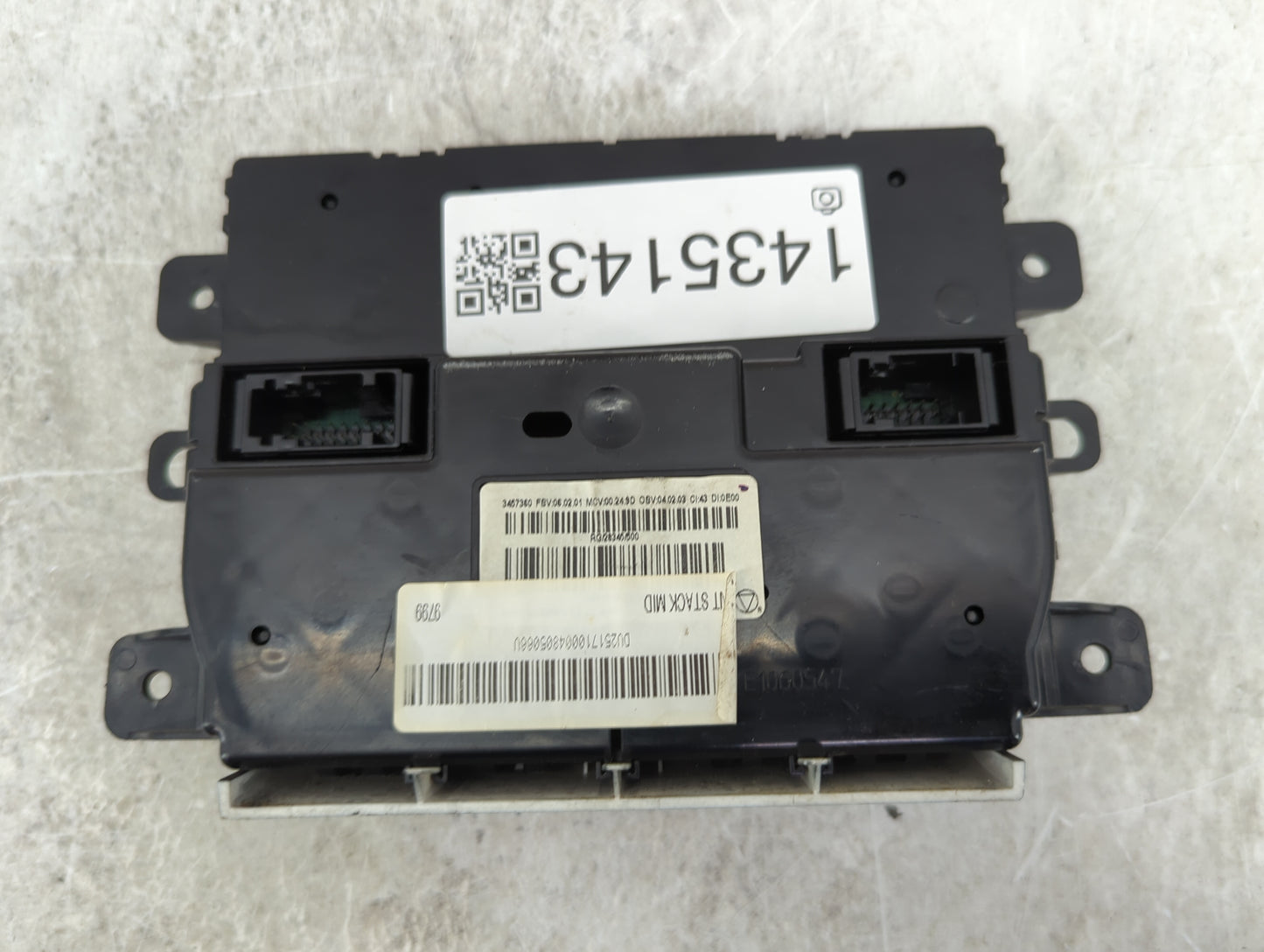 2011-2014 Mini Cooper Climate Control Module Temperature AC/Heater Replacement P/N:3457360 RG/28345/500 Fits OEM Used Auto P