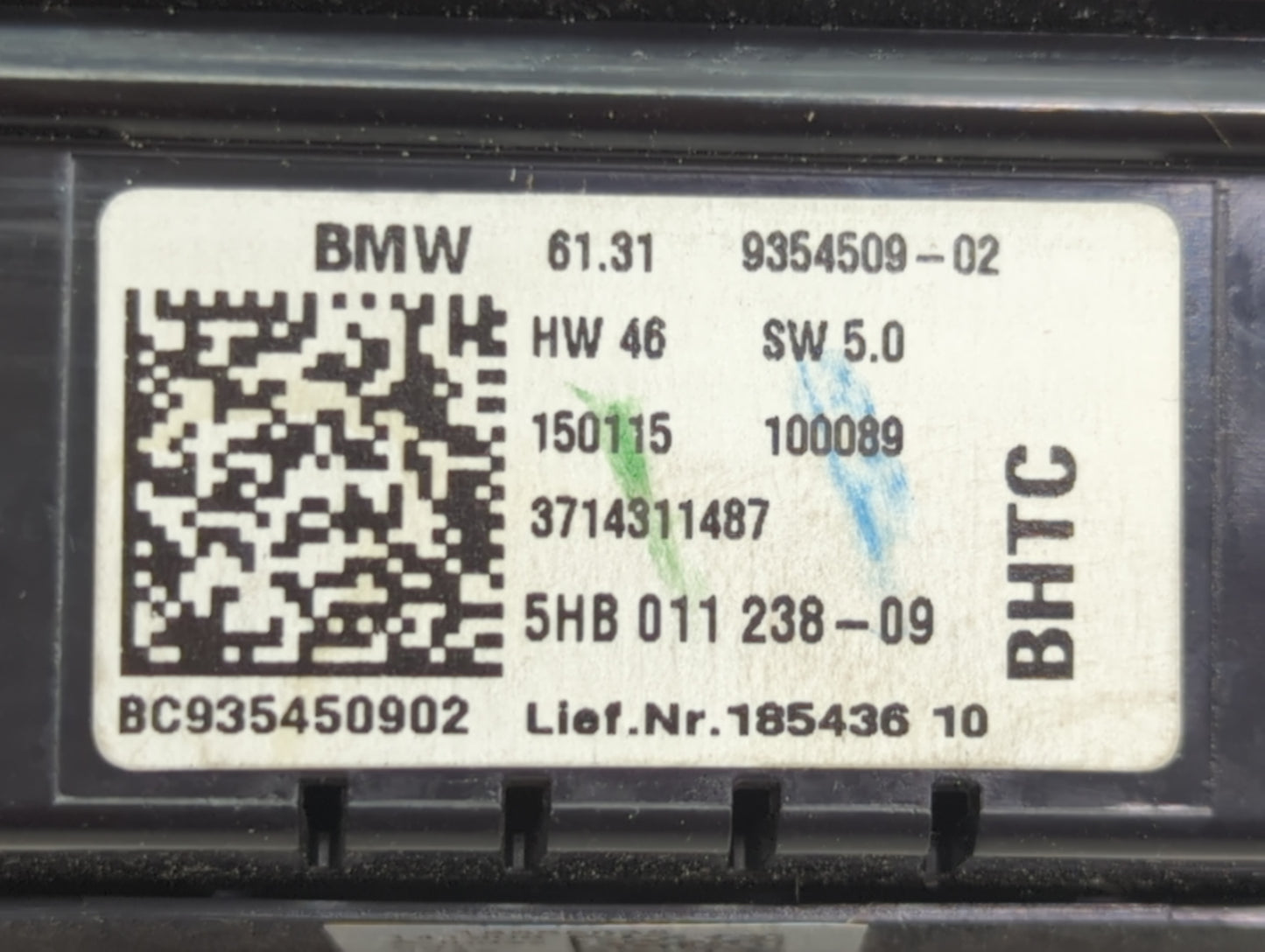 2015 Mini Cooper Climate Control Module Temperature AC/Heater Replacement P/N:9354509-02 5HB011238-09, BC935450902 Fits OEM 