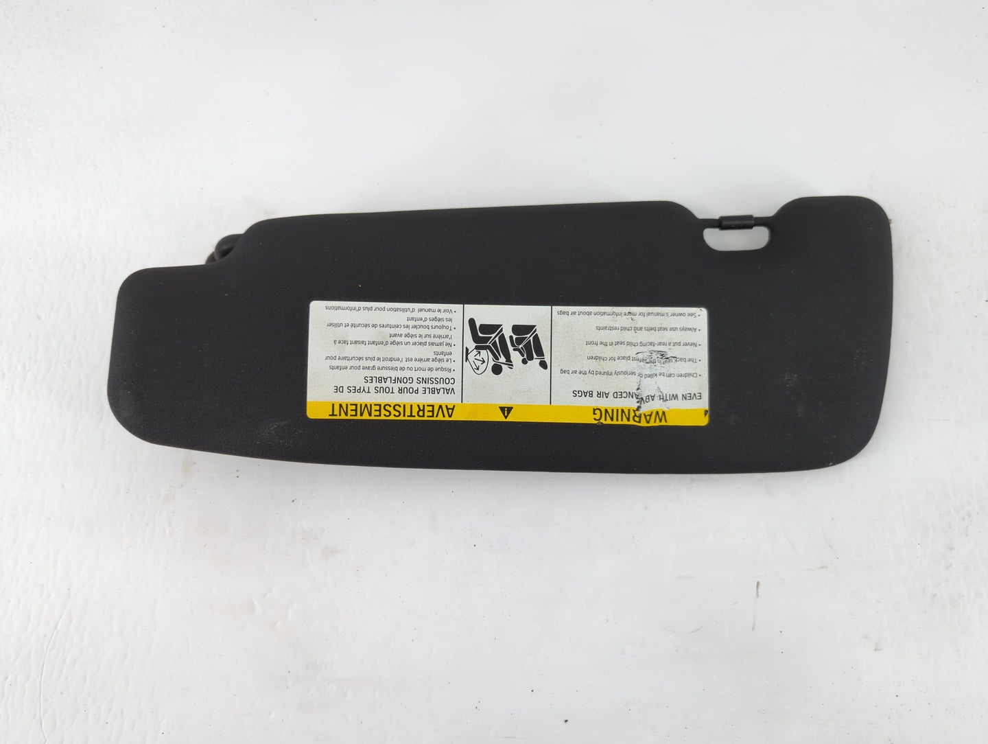 2015 Mini Cooper Sun Visor Shade Replacement Passenger Right Mirror Fits OEM Used Auto Parts - Oemusedautoparts1.com