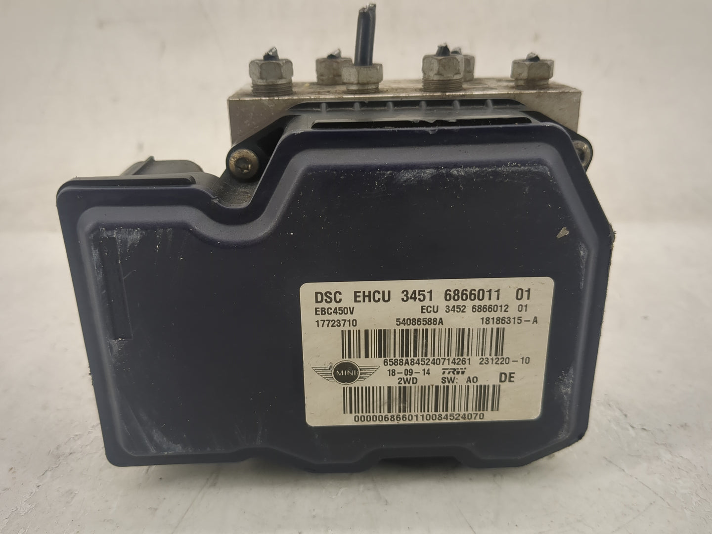 2013-2015 Mini Cooper Countryman ABS Pump Control Module Replacement P/N:6866011 54086588A Fits Fits 2013 2014 2015 OEM Used