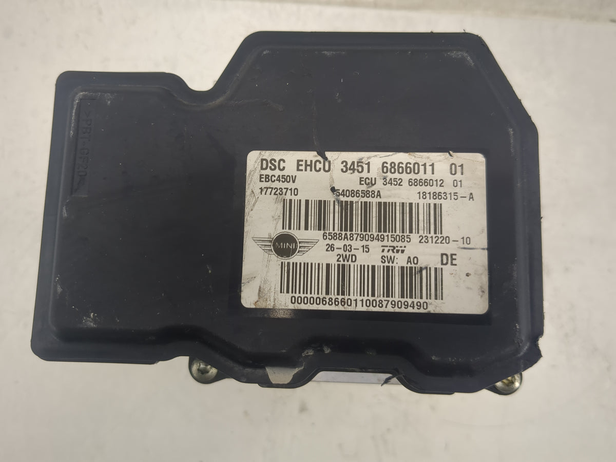 2013-2015 Mini Cooper Countryman Anti-Lock Brake ABS Pump Module Actuator OEM P/N:6866011 54086588A Fits Fits 2013 2014 2015