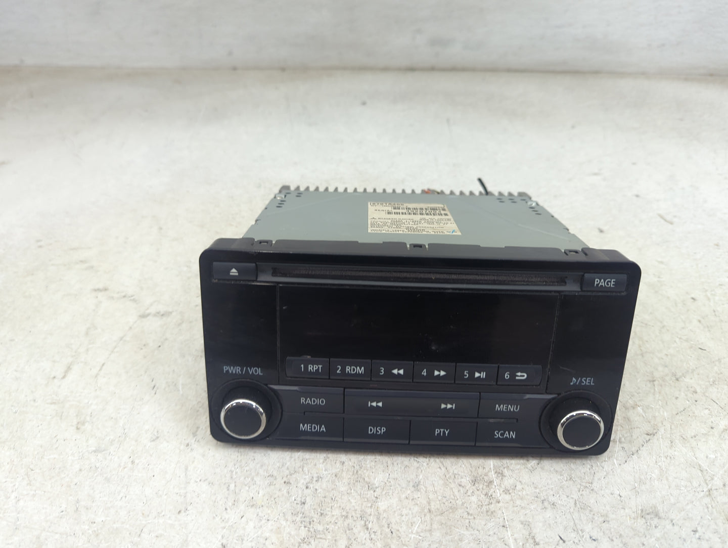 2015 Mitsubishi Lancer Radio AM FM Cd Player Receiver Replacement P/N:8701A405 DY-1MU3R45-T Fits OEM Used Auto Parts - Oemus