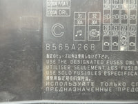 2012-2015 Mitsubishi Lancer Fusebox Fuse Box Panel Relay Module P/N:8565A268 Fits Fits 2012 2013 2014 2015 OEM Used Auto Par