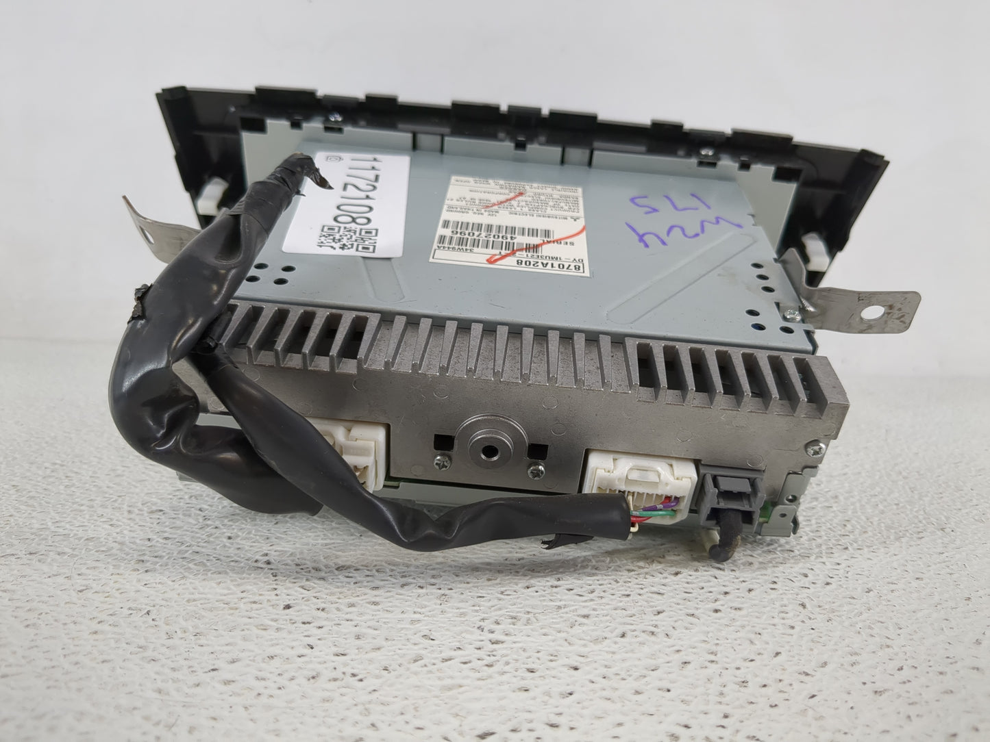2014 Mitsubishi Mirage Radio AM FM Cd Player Receiver Replacement P/N:DY-1MU3E21-2-T 8701A208 Fits OEM Used Auto Parts - Oem