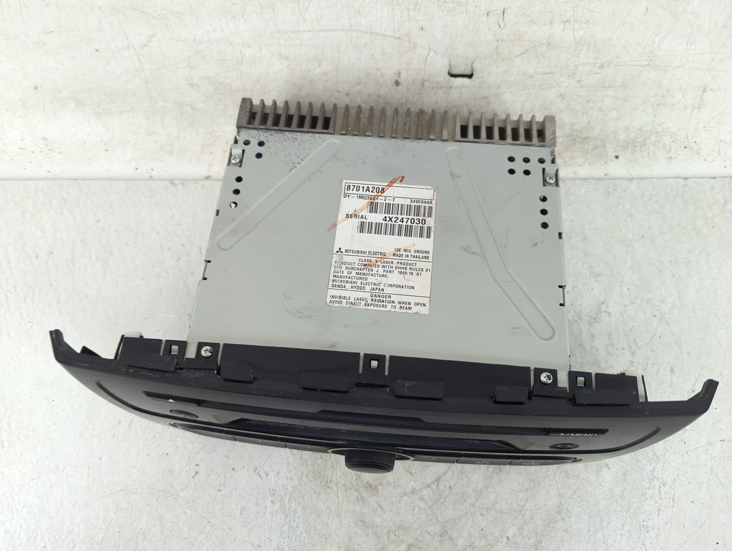 2015 Mitsubishi Mirage Radio AM FM Cd Player Receiver Replacement P/N:8701A208 Fits OEM Used Auto Parts - Oemusedautoparts1.