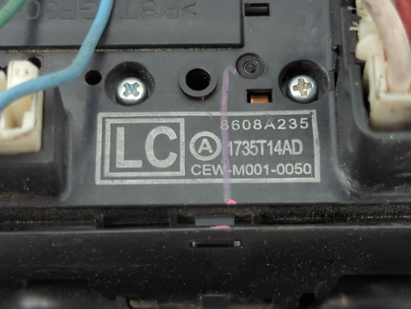 2014 Mitsubishi Mirage Master Power Window Switch Replacement Driver Side Left P/N:8608A235 Fits OEM Used Auto Parts - Oemus